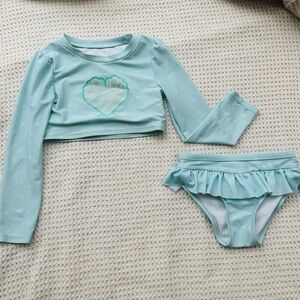 Two piece swim suit girls size 5T